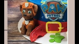 зума из мастики м/ф " Щенячий патруль " /Zuma cake topper paw patrol fondant cake зума из мастики м/ф " Щенячий патруль " /Zuma cake topper paw patrol fondant cake