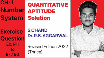 1.23 | Dr. R.S. Aggarwal Quantitative Aptitude SOLUTION | Chaper 1 Number System | Exercise Question