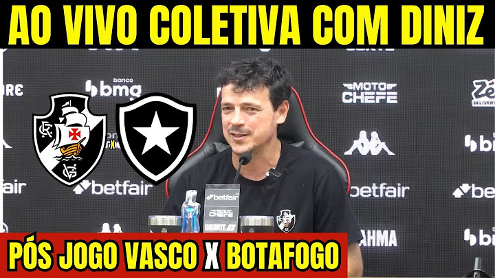 COLETIVA FERNANDO DINIZ  - DIRETO DO ESTÁDIO - COLETIVA DO VASCO AO VIVO