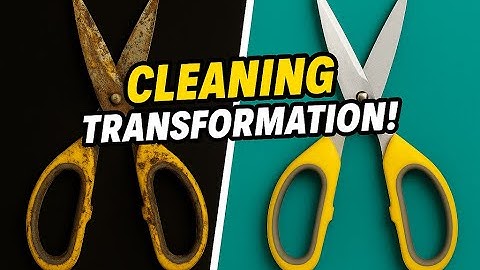 Rusty Scissors TRANSFORMED! Satisfying Cleaning Result