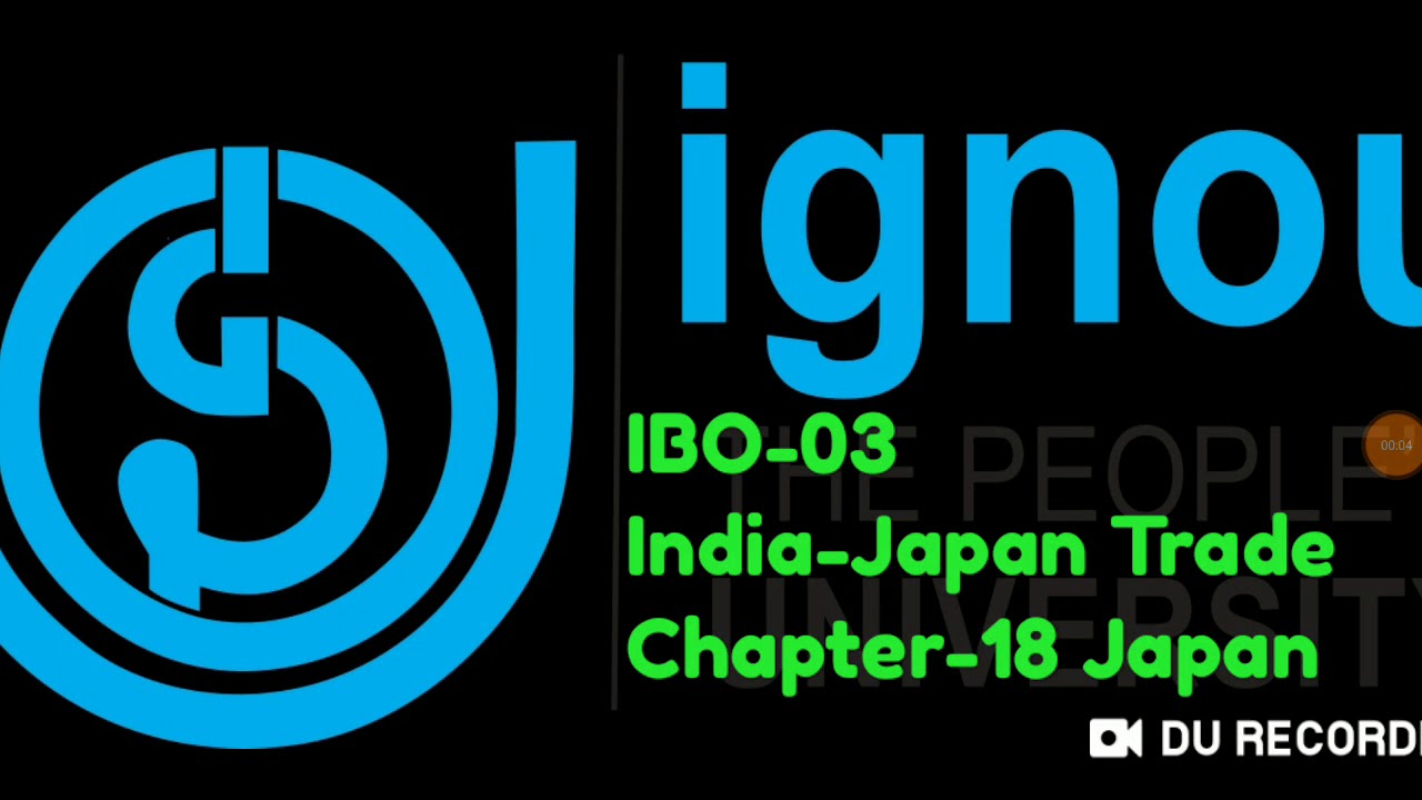 IBO-03 India's Foreign Trade Important India-Japan