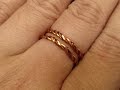 Simple twisted copper ring - DIY wire jewelry 58