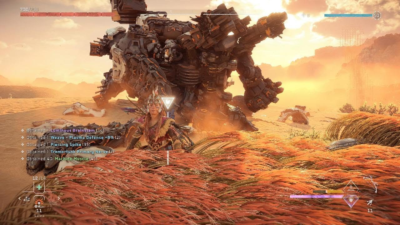 PS5 4K Horizon Forbidden West Blasting & Killing Tremortusk !! horizonforbiddenwest ps5