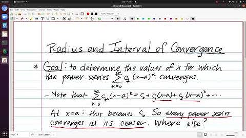 Power Series Video 2 - Radius and Interval of Convergence
