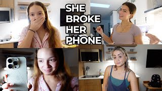 EMILY BROKE HER PHONE📱/ TRAVELING DAY /PACKING | VLOG#1807