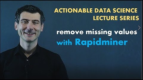 Remove missing values with Rapidminer