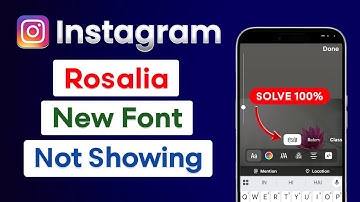How To Fix Rosalia Font Not Showing On Instagram | Rosalia Font Not Showing On Instagram | New Font