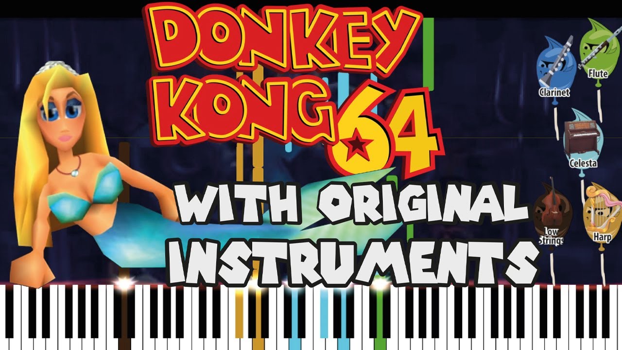 Mermaid Palace - Donkey Kong 64 Original Instruments Visualization ...