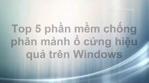 So sánh các phần mềm defrag năm 2024