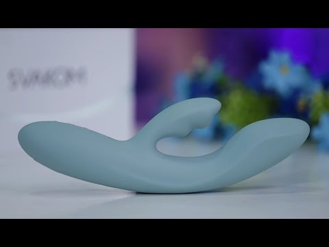 Смарт вибратор-кролик секс стимулятор Svakom Chika, 2 независимых мотора, подогрев до 38 °C в интим-шопе DIDO, видео 1