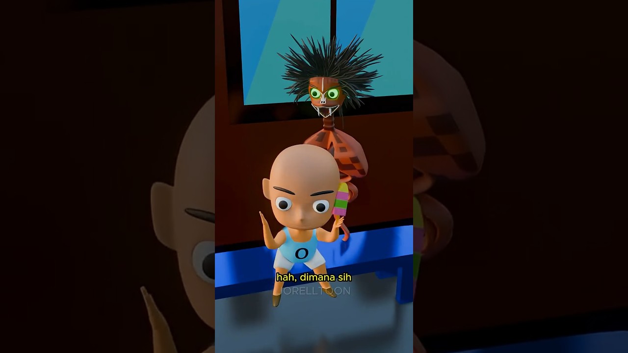 ITU DI BELAKANG ABANG #jorelltoon #upinipin #shorts #comedy #parody