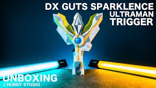 Ultraman Trigger DX GUTS Sparklence / Unboxing and Henshin Sound