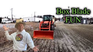 FIXING A GRAVEL PARKING LOT WITH BOXBLADE AND ANNOUNCING PRIZE GIVEAWAY | DigginLife21