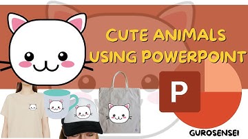 KITTY - CUTE ANIMAL DRAWING USING POWERPOINT