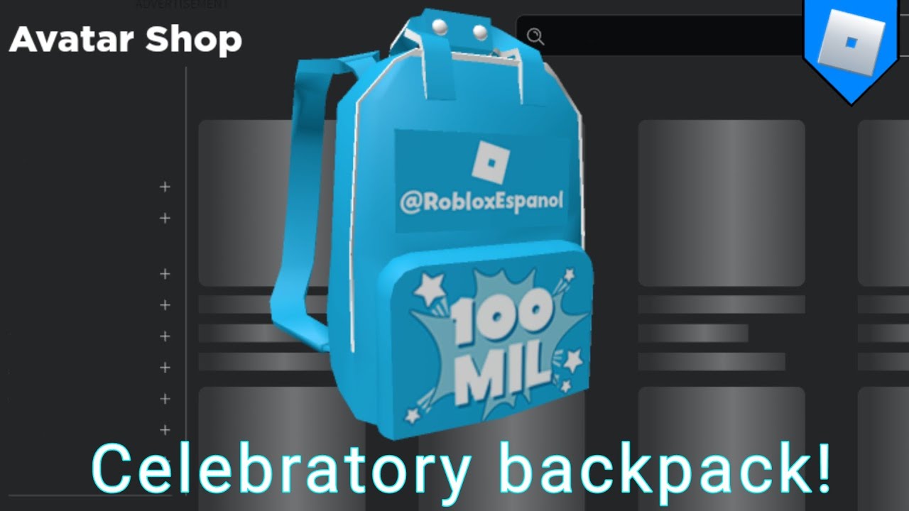 HOW TO GET Celebratory backpack RobloxEspanol! Promo Codes (ROBLOX