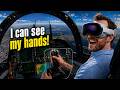 MSFS & DCS on Vision Pro with Joystick Passthrough ✈️