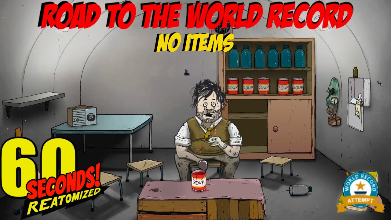 World record chase no items solo 60 seconds reatomized youtube