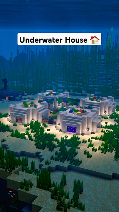 Minecraft Underwater House Tutorial 🏠 #minecraft
