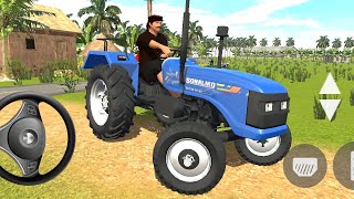 TRANSPORTING tractor driving 3d #fs22 #163 Sonalika tractor Offroding Farm Android game #gta5 #gtav screenshot 5