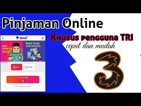 Pinjaman online langsung cair | pengguna kartu TRI | CARA PINJAM UANG DI BIMA TRI