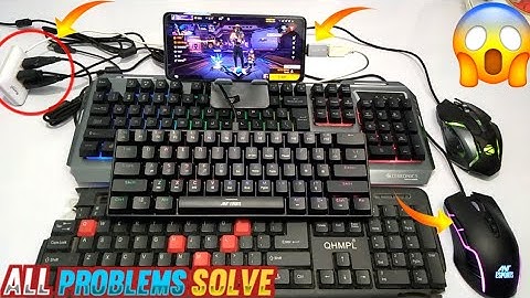 How to connect usb keyboard and mouse on any mobile