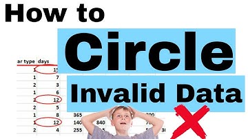 How to CIRCLE ⭕ invalid Data in Excel || Excel Tricks/ Tutorials || Data validation
