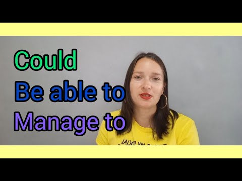 Разница между could, be able to, manage to   #английский#beableto#could#english#grammarenglish