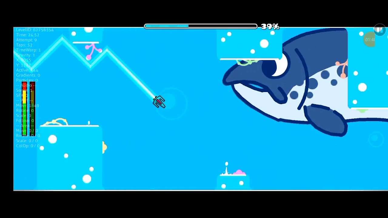 salmon geometry dash - YouTube