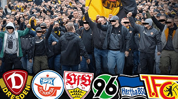 Hansa Rostock and Dresden are not participating, Schalke and Frankfurt are missing! (Fan demonstr...