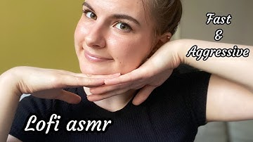 Lofi ASMR | Fast & Aggressive Random Triggers (camera tapping, whisper ramble, scratch tapping)