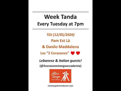 Week Tanda 12/05/2026 (Tango) - Pam Est Là & Danilo Maddalena playing Carlos Di Sarli