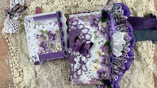 Junk Journals Lavender Love - The Making Process And First Views