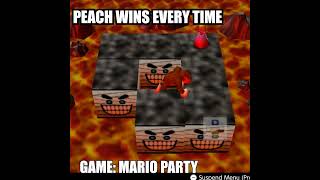 Peach Wins by Doing Nothing in Mario Party 2! Impossible Victory? #marioparty #marioparty2 #noobfeed