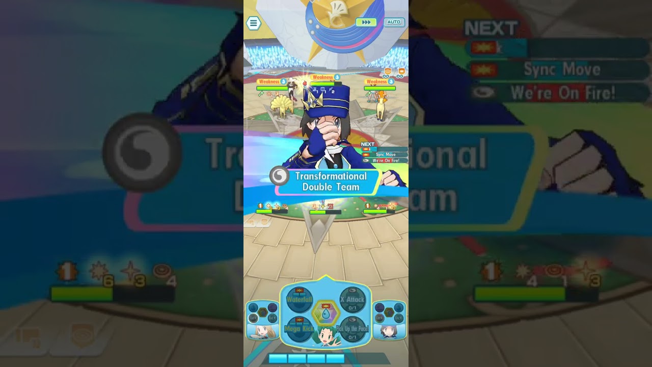 Kalos Neo Champion carries Kris (First Sync KO) | Champion Stadium - Pokemon Masters EX