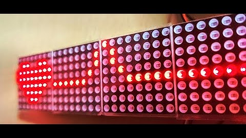 Valentinstag Pulssimulator mit Annäherungssensor - MAX7219 - VL53L0X - ESP8266 - ESP32 - Arduino