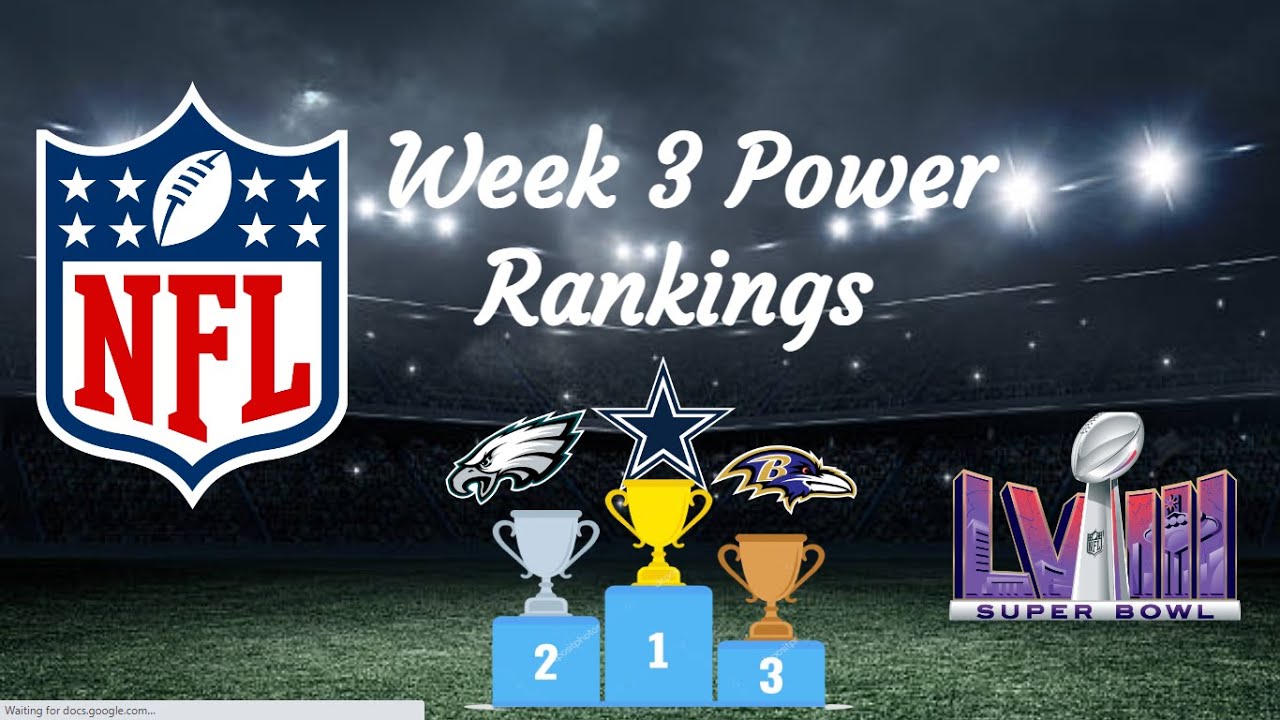 Week 3 NFL Power Rankings YouTube week-3-nfl-power-rankings-youtube
