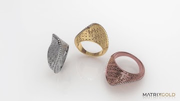 Jali Ring Designed in MatrixGold