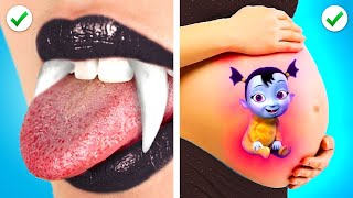 WOW🤯! Crazy Pregnant Vampire Hacks! How to become a Vampire by WOW HOW!