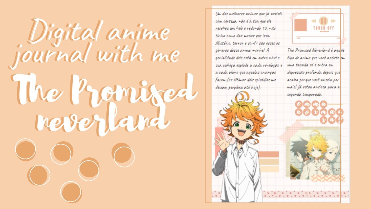 DIGITAL Anime Journal with me | The Promised Neverland - YouTube