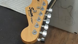 картинка: Squier by Fender Stratocaster 2007. Отстройка, мелкий ремонт, шлифовка ладов.