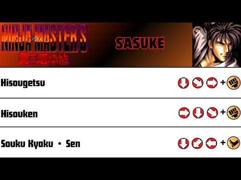 Ninja Master's - Sasuke Move List
