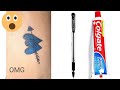 How to make tattoo using pen | Diy permanent tattoo || Crafty Zebi