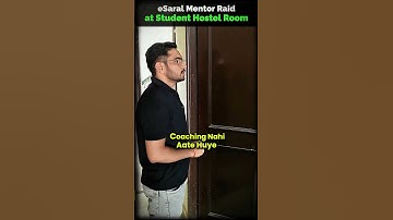 Raid at JEE Aspirant Hostel Room💀 when  Student Skipped class 😱#shorts #esaral #iitbombay #jee #iit