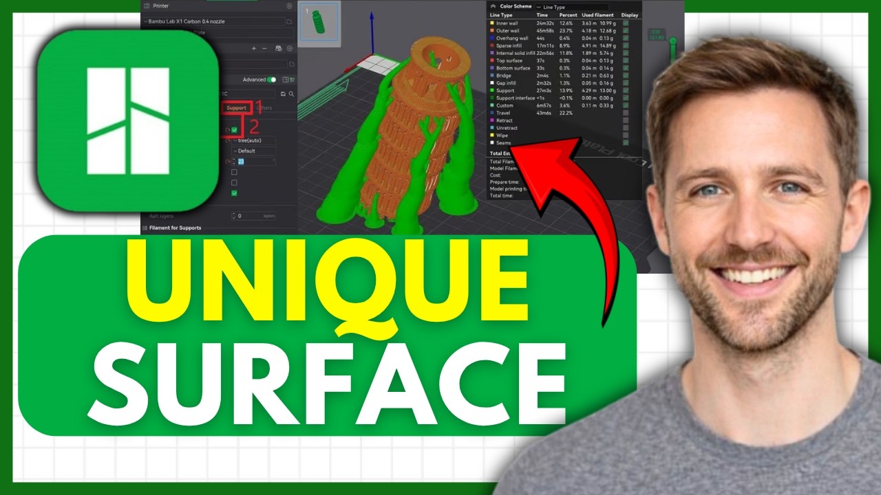 How To Create Unique Surface Patterns in Bambu Studio (EASY) 2026 - YouTube