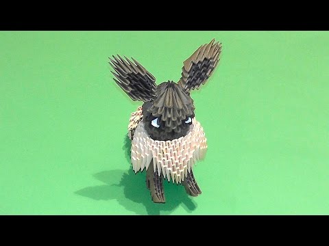 Origami Pokemon Eeveelutions designed by ino87 from uncut square paper. : r/ pokemon