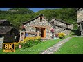 Foroglio Ticino Switzerland 8K , A Scenic Relaxation Walk Tour With Ambient Sounds For Stress Relief