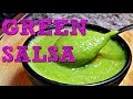 SPICY Green Salsa | Taco Truck Style Green Salsa Recipe | 4K Cooking Videos