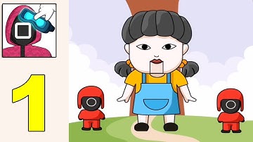 Displace Puzzle: Move One Part - SQUID GAME - Gameplay Walkthrough Part 1 - ANSWERS All Levels1-80