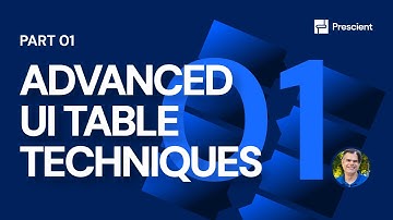 Prescient: PART 01: Build Advanced UI Table | Node-RED and Prescient Tips