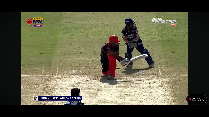 Chitwan Rhinos Vs Lumbini Lions Highlights